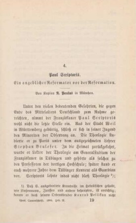 289-311 Paul Scriptoris : ein angeblicher Reformator vor der Reformation