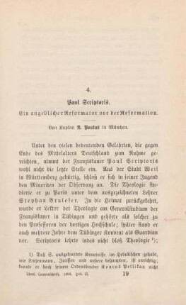 289-311 Paul Scriptoris : ein angeblicher Reformator vor der Reformation
