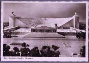 Modell des Deutschen Stadions in Nürnberg