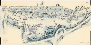 Bundesgartenschau 1971, Köln Ideenwettbewerb Grünzug Süd: Lageplan