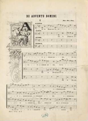 Musica divina : sive thesaurus concentuum selectissimorum omni cultui divino totius anni juxta ritum sanctae ecclesiae catholicae inservientium: ab excellentissimis superioris aevi musicis numeris harmonicis compositorum, 2,1. Liber motettorum, Sectio I