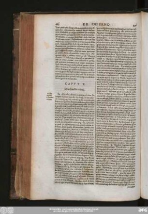 Caput X. De adiunctis inferni.