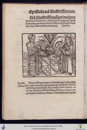 Epistola ad illustrissimum principem Iacobii Marchi.
