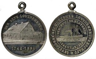 Oevelgönne-Neumühlen: Tragbare Medaille zum 150jährigen Bestehen der Lotsenbrüderschaft