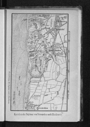 Kärtchen der Fußtour von Nienstedten nach Blankenese