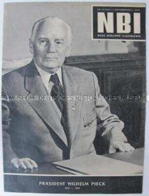 Wochenzeitschrift "NBI" zum Tod von Wilhelm Pieck