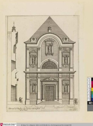 Le Grand Marot, Bl. 141: Portail de l'Eglise des Carmes de Conflan pres Paris