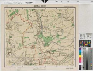 Bochum, Gauhauptstadt Bochum, Stadtplan, Blatt 3, Gerthe, koloriert