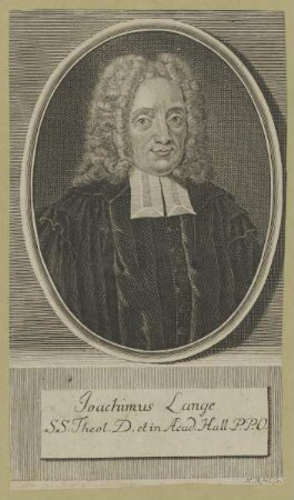 Bildnis des Joachimus Lange