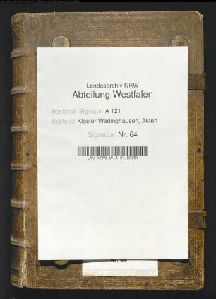 Lagerbuch des Klosters Wedinghausen.