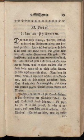 XI. Brief. Lukas an Philippinen