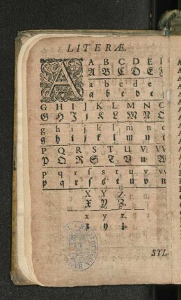 [Typographie- und Silbenverzeichnis]