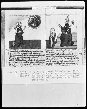 Speculum humanae salvationis — ---, Folio 56versoBuchseite