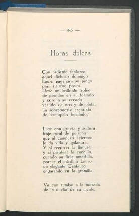 Horas dulces