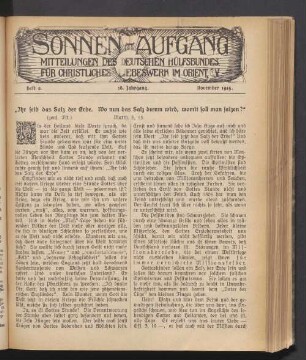 Heft 2. 18. Jahrgang. November 1915