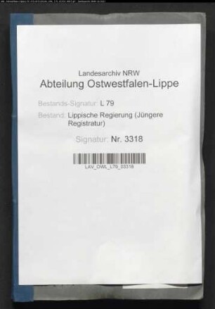 Aufhebung der Chausseebaudienste und Instandsetzung der Kommunikationswege - Generalia -
