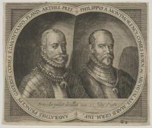 Doppelbildnis des Amvrathes, Comes Egmontanvs und des Philippvs a Montmorency, Comes Horn