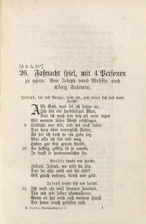 Sämmtliche Fastnachtsspiele : in chronologischer Ordnung nach den Originalen, 3. Elf Fastnachtspiele aus den Jahren 1550 und 1551