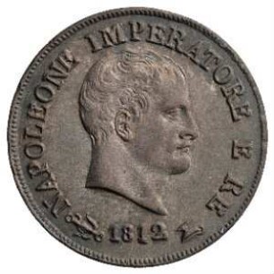 Fundmünze, 10 Soldi, 1812