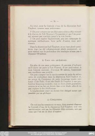 b) Eaux non artésiennes.