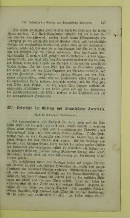 327. Uebersicht der Gebirge und Stromsysteme Amerika's