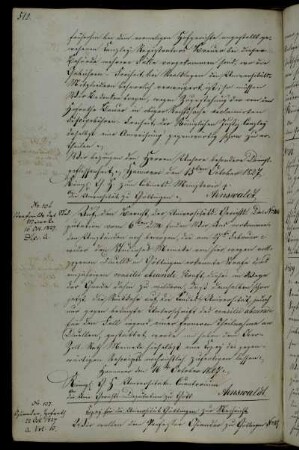 Genehmigung zum Führen des Titels eines Fürstlich Waldeckschen Hofraths für den Professor Osiander.