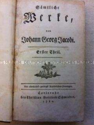 Sämtliche Werke von Johann Georg Jacobi