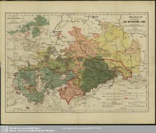 Handkarte zur Geschichte der Wettinischen Lande