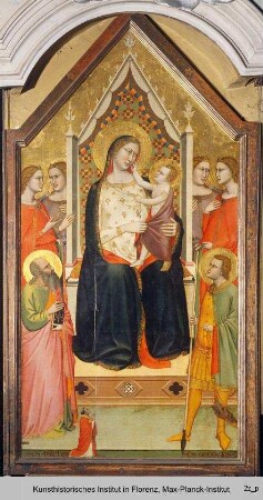 Madonna mit Kind, Engeln und den Heiligen Matthäus und Georg sowie dem Stifter Bartolo oder Bartolomeo