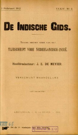 XXXIV. No. 2. 1 Februari 1912