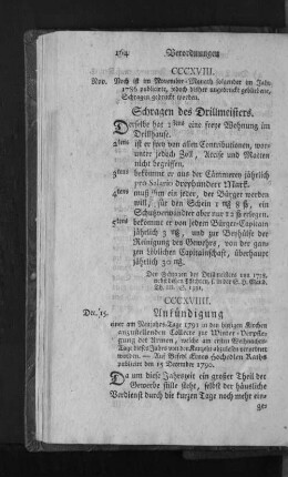 CCCXVIII. Schragen des Drillmeisters.