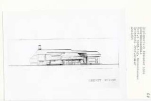 Kunsthochschule, Berlin-Charlottenburg (Diplomarbeit bei Willy Kreuer): Ansicht von Süden