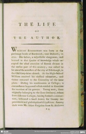 The Life Of The Author