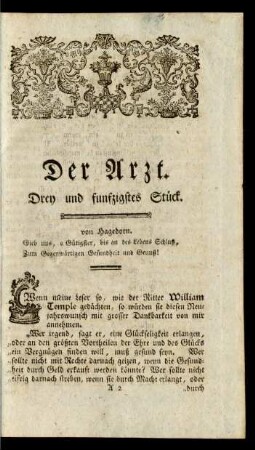 Drey und funfzigstes Stück