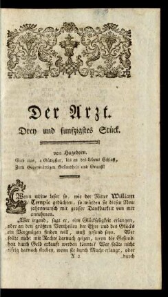 Drey und funfzigstes Stück