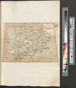 Tavola Seconda Della Europa : Secondo la descritione della Geografia di Claudio Tolomeo della parte della Spagna