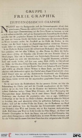 Gruppe I Freie Graphik - Zeitgenössische Graphik