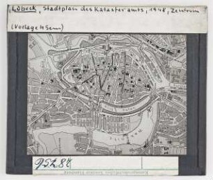 Lübeck: Stadtplan des Katasteramts, 1948