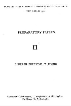 Theft in department stores