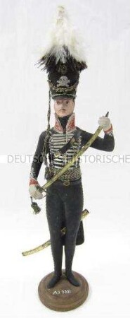 Modellfigur eines Offiziers, 1. Leib-Husaren-Regiment