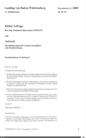 238: Landtag Baden-Württemberg, Beilagen, 1993, Bd. 12