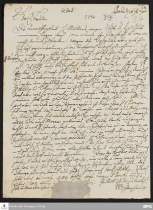 Brief von Justus Samuel Scharschmidt an August Hermann Francke.