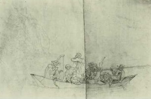 Überfahrt am Schreckenstein (Studie zum Gemälde)