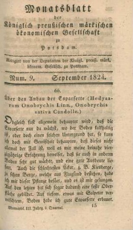 Num. 9. September 1824.