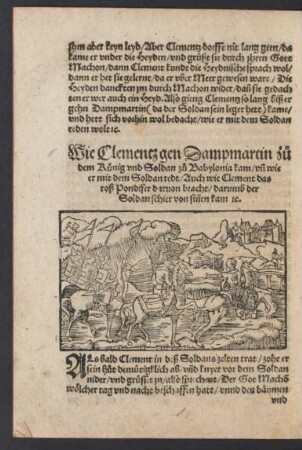 Wie Clementz gen Dampmartin zu dem Künig und Soldan zu Babylonia kam/ ...