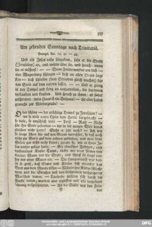 Am zehenden Sonntage nach Trinitatis.