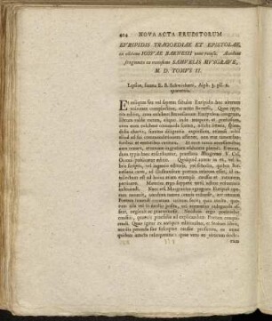 Euripidis Tragoediae et Epistolae,...Samuelis Musgrave,...