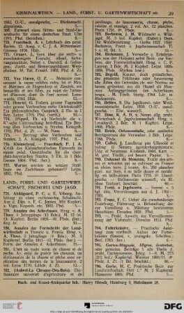 Land-, Forst-, u. Gartenwirtschaft, Fischerei u. Jagd (Nr. 778-825)
