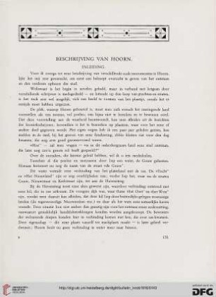2.Ser. 9.1916: Beschrijving van Hoorn