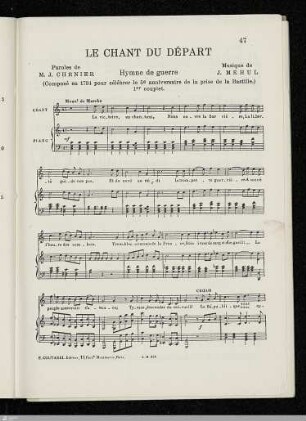 Le Chant de Départ.